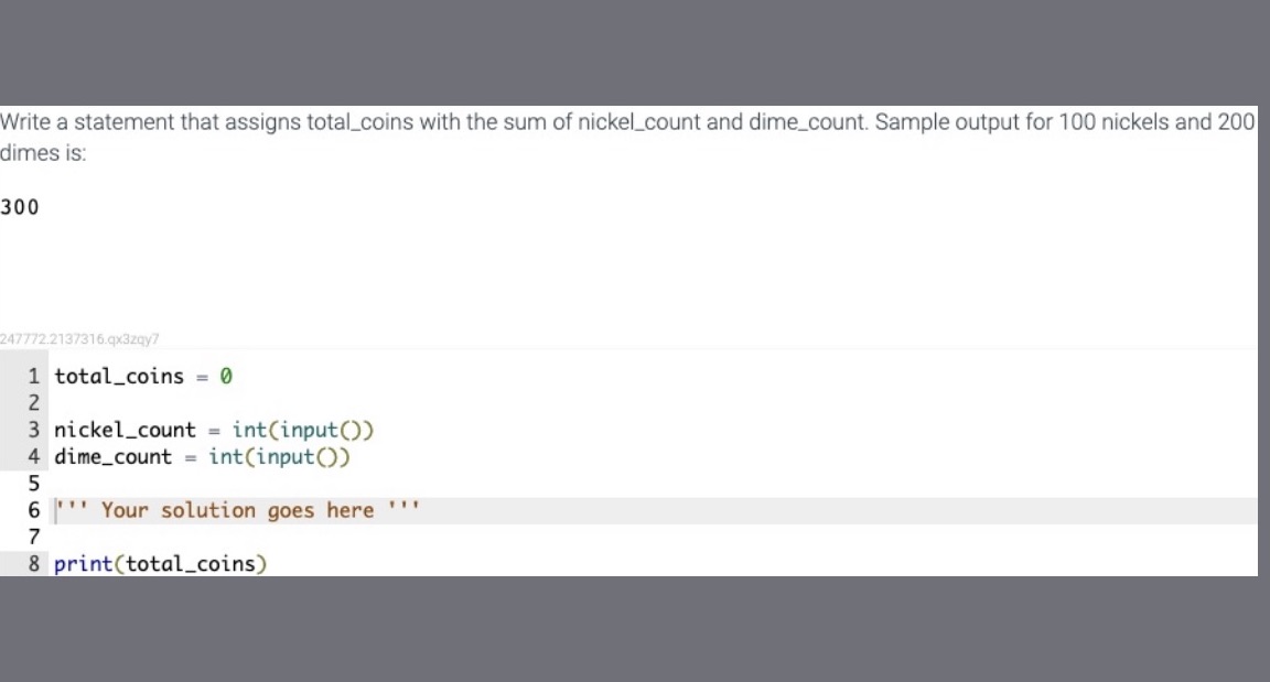 I need help on this IT 140 challenge problem! Write a statement