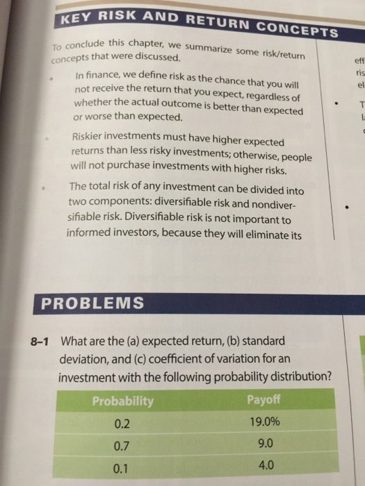  Can someone help with 8-1 (a-c)? Please show all work! Thanks!