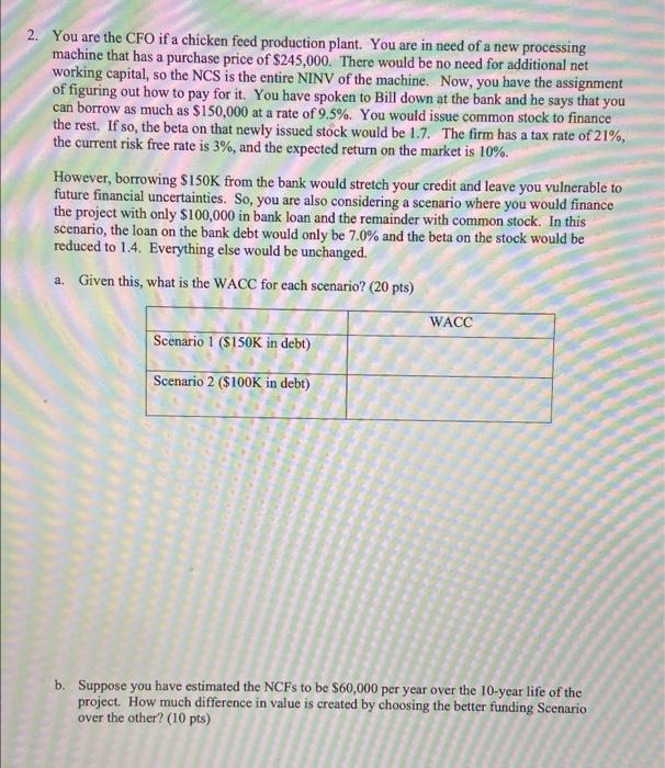 please answer the whole question and explain step by step include formulas