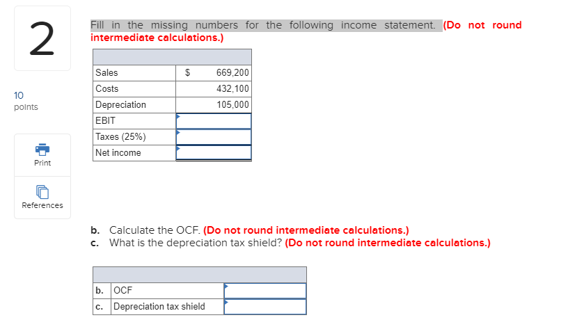 PLease i need help with this question Fill in the missing numbers