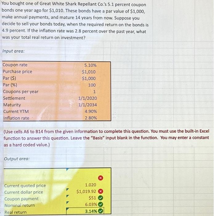 PLEASE SHOW EXCEL FORMULA FOR CURRENT QUOTED PRICE AND CURRENT DOLLAR PRICE