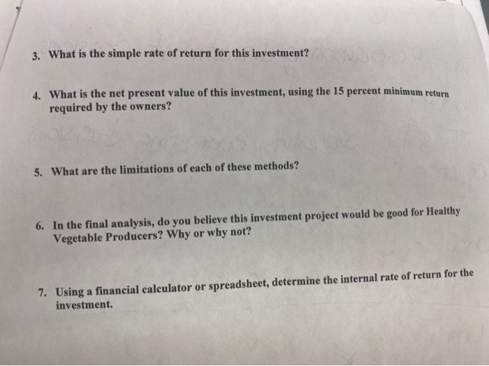 several changes in the business, including the purchase of a new harvesting