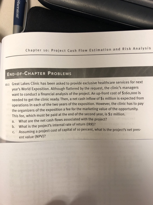  Sheraton Chapter 10: Project Cash Flow Estimation and Risk Analysis END-OF-CHAPTER