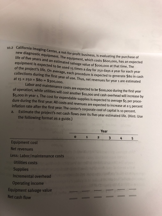 PROBLEMS 10.1 Great Lakes Clinic has been asked to provide exclusive healthcare