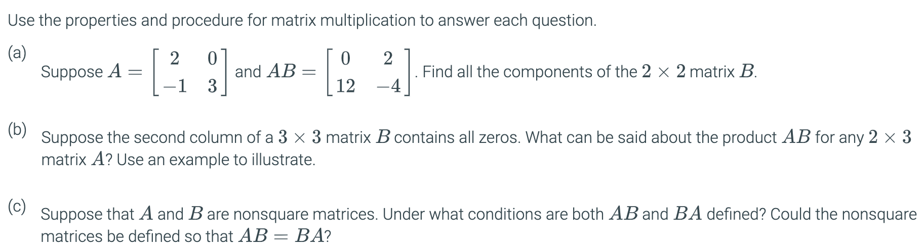 1 1 0 A=_ 3:3 1 0 1 2 200 Perform the