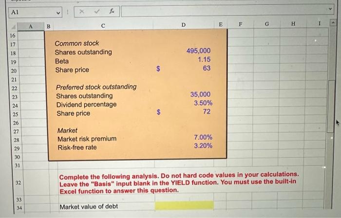 Co., find the WACC. Assume the company's tax rate is 21 percent.