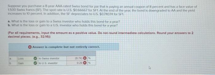 the answer needs to be a percentage value Suppose you purchase a