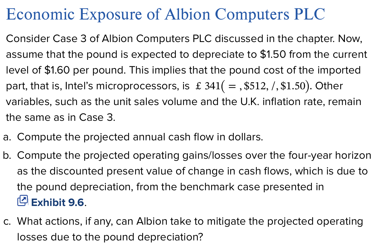 locally sourced and imported inputs change following the Page 273 pound depreciation.
