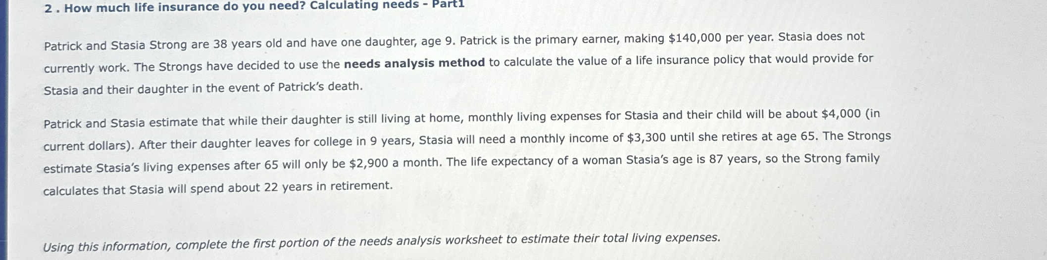  How much life insurance do you need? Calculating needs - Part1