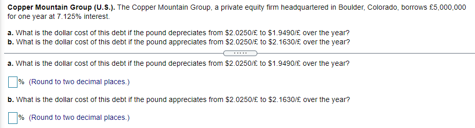 Copper Mountain Group (U.S.). The Copper Mountain Group, a private equity
