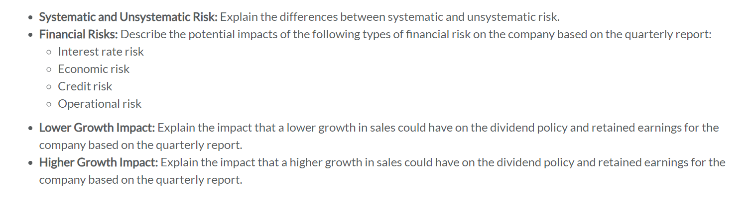  - Systematic and Unsystematic Risk: Explain the differences between systematic and
