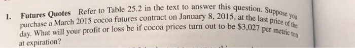  Refer to Table 25.2 in the text to answer this questio