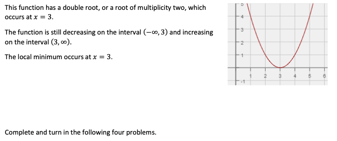 -3 -2 -1 2 4 5 -2 -3Problem 1 (2 points): Sketch