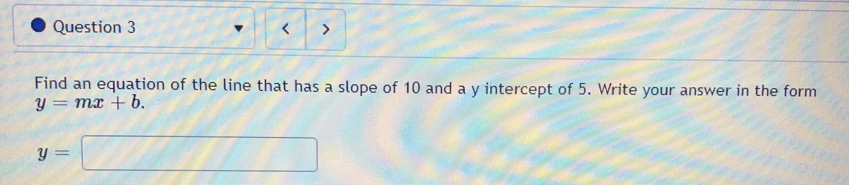 Question 3. Thank you Question 3