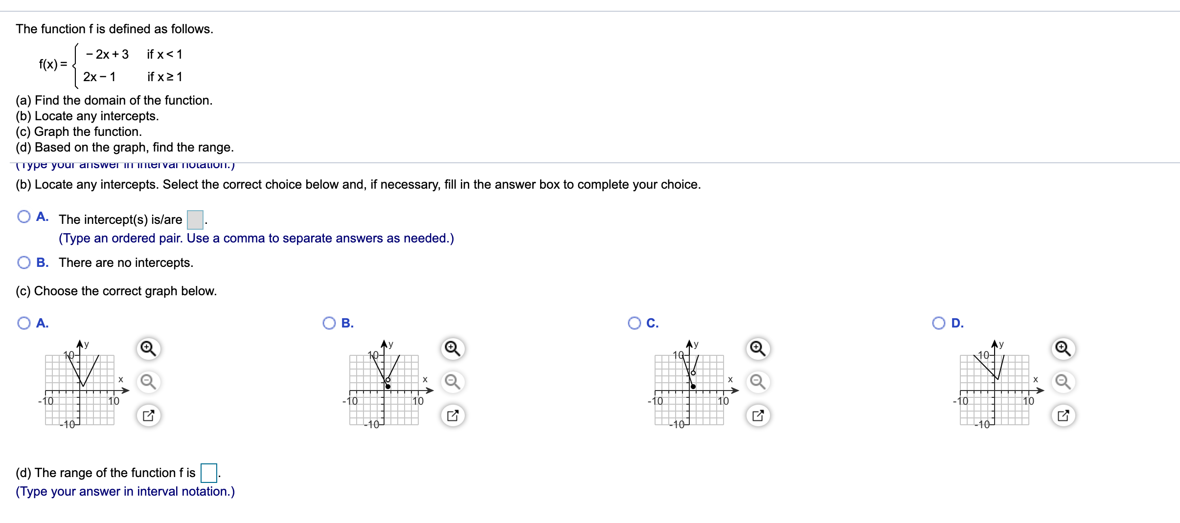 Please answer all parts The function f is defined as follows. f