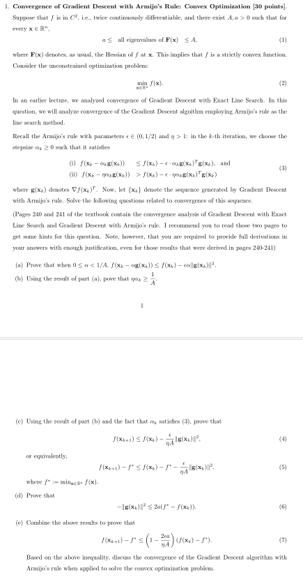 question based on Nonlinear Optimization,Nonlinear OptimizationNonlinear Optimization \f