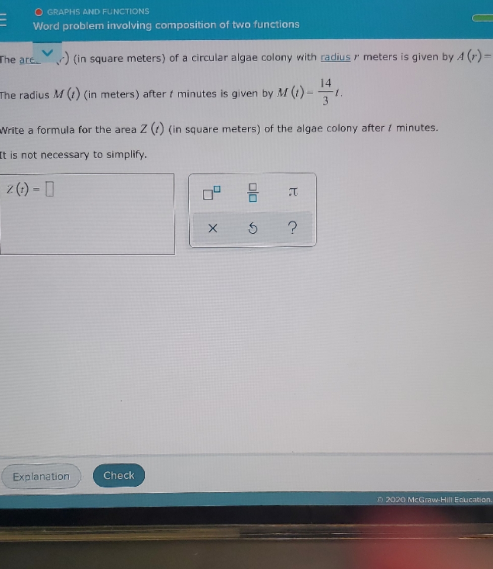 word problem involving composition O GRAPHS AND FUNCTIONS Word problem involving composition