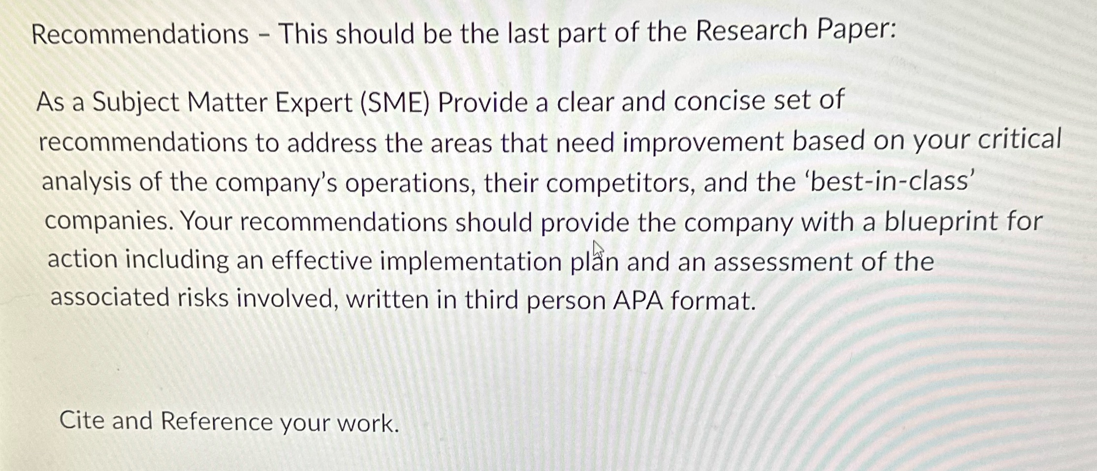 Help with set up please. This is based off of the company