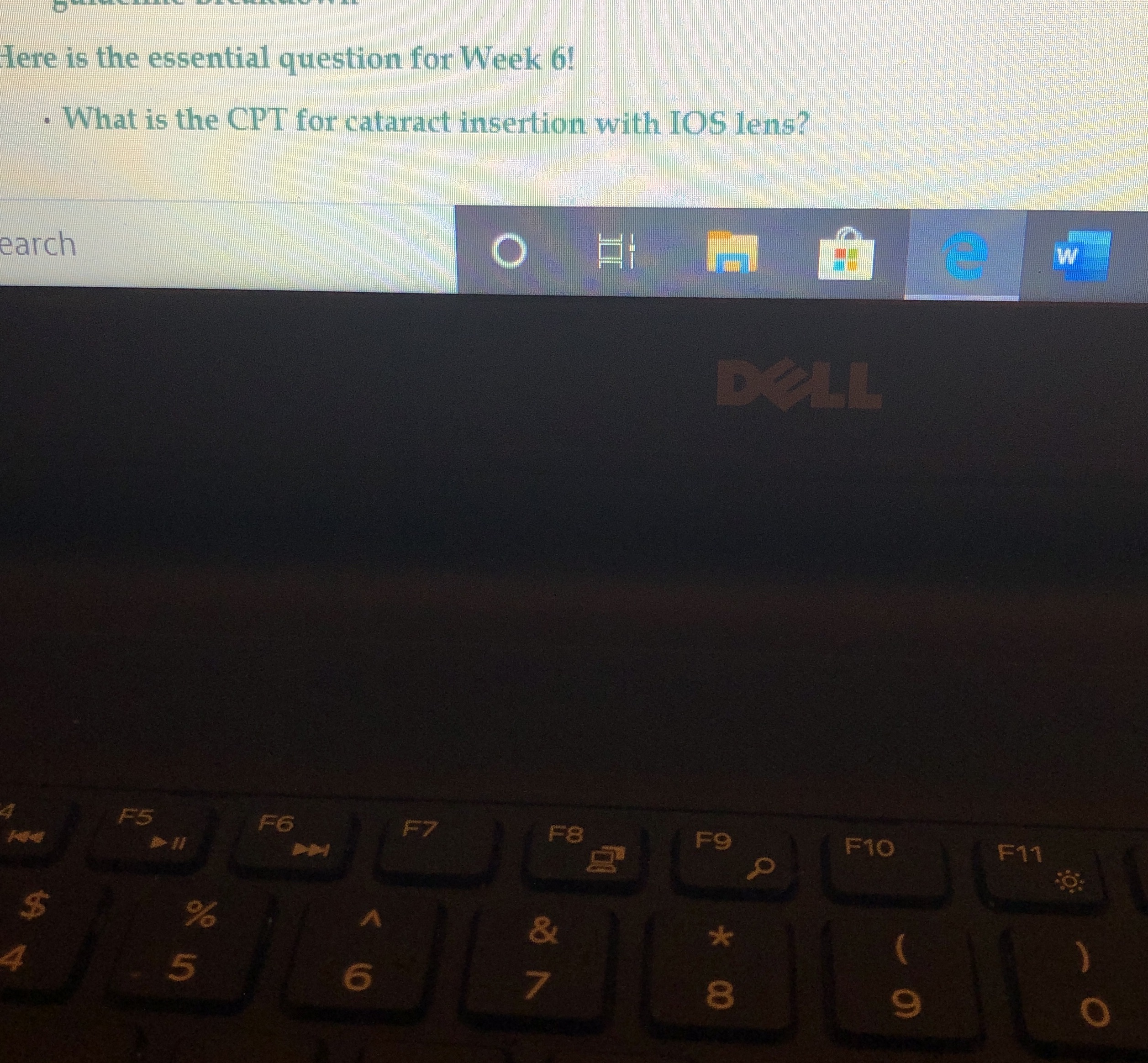 This question is for MCCG145 Here is the essential question for Week