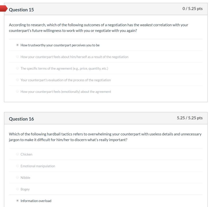 Which one is the correct answer for the question 15? Question 15