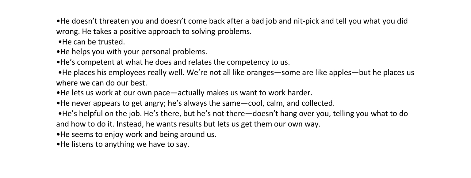 . He doesn't threaten you and doesn't come back after a