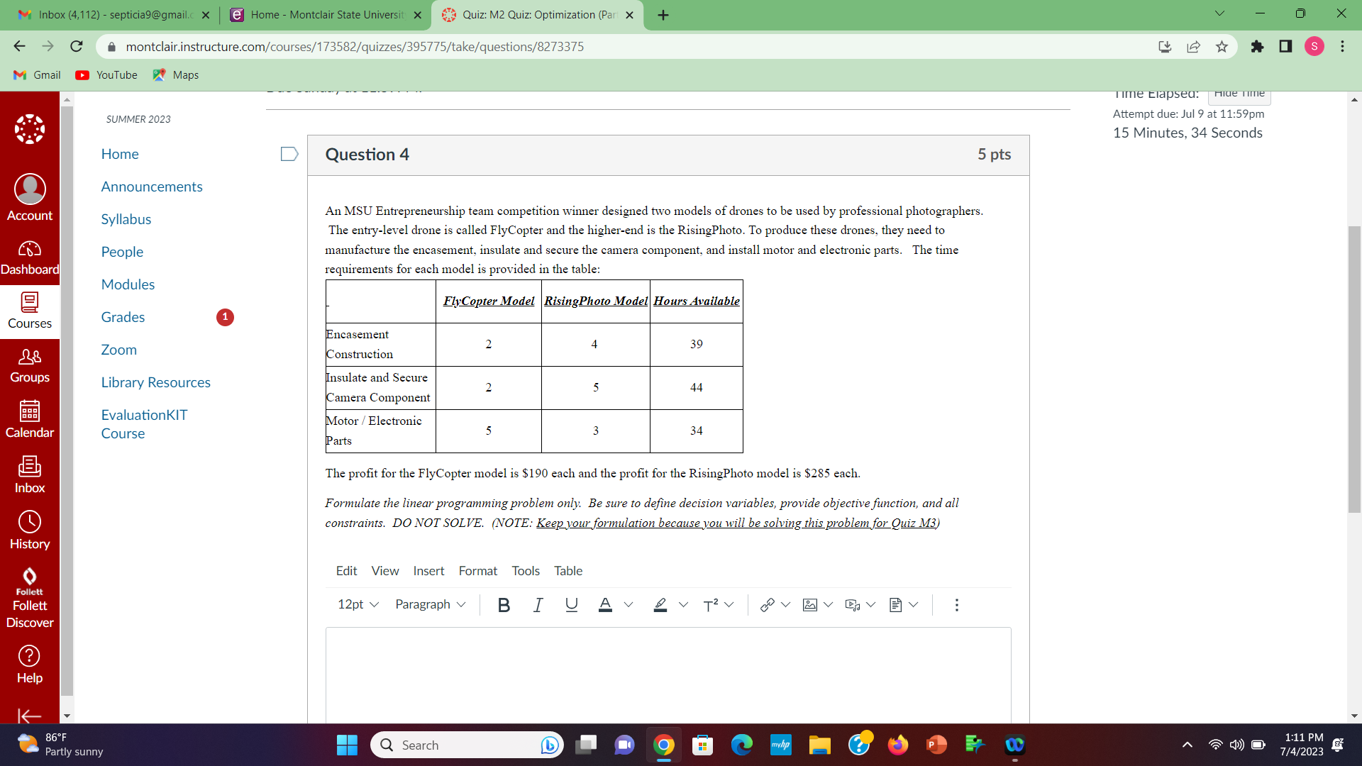  MInbox (4,112) - septicia9@gmail.c x e Home - Montclair State University