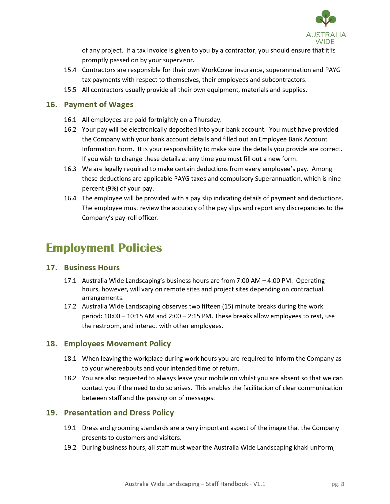 performance, including managing underperformance and providing positive management to achieves objectives above