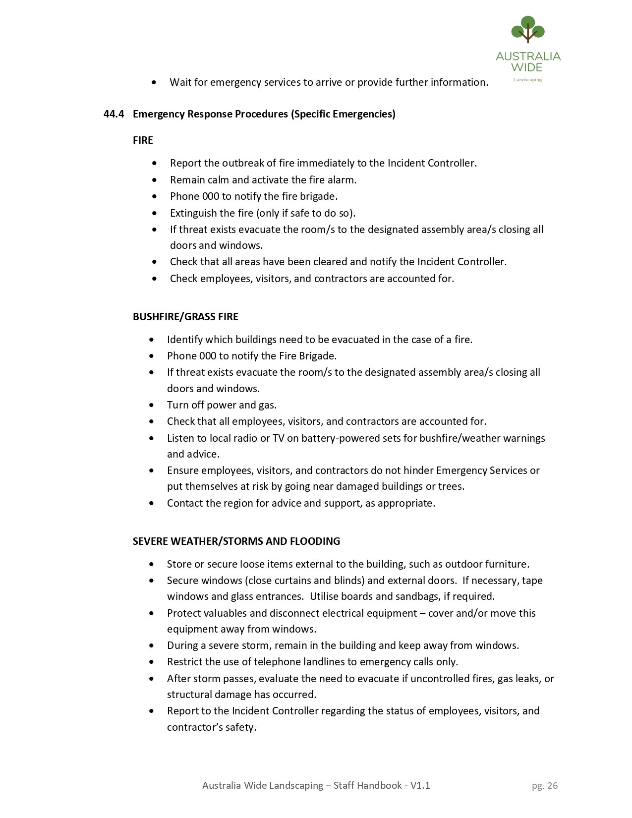 for the approval of any resources required. A review date for the