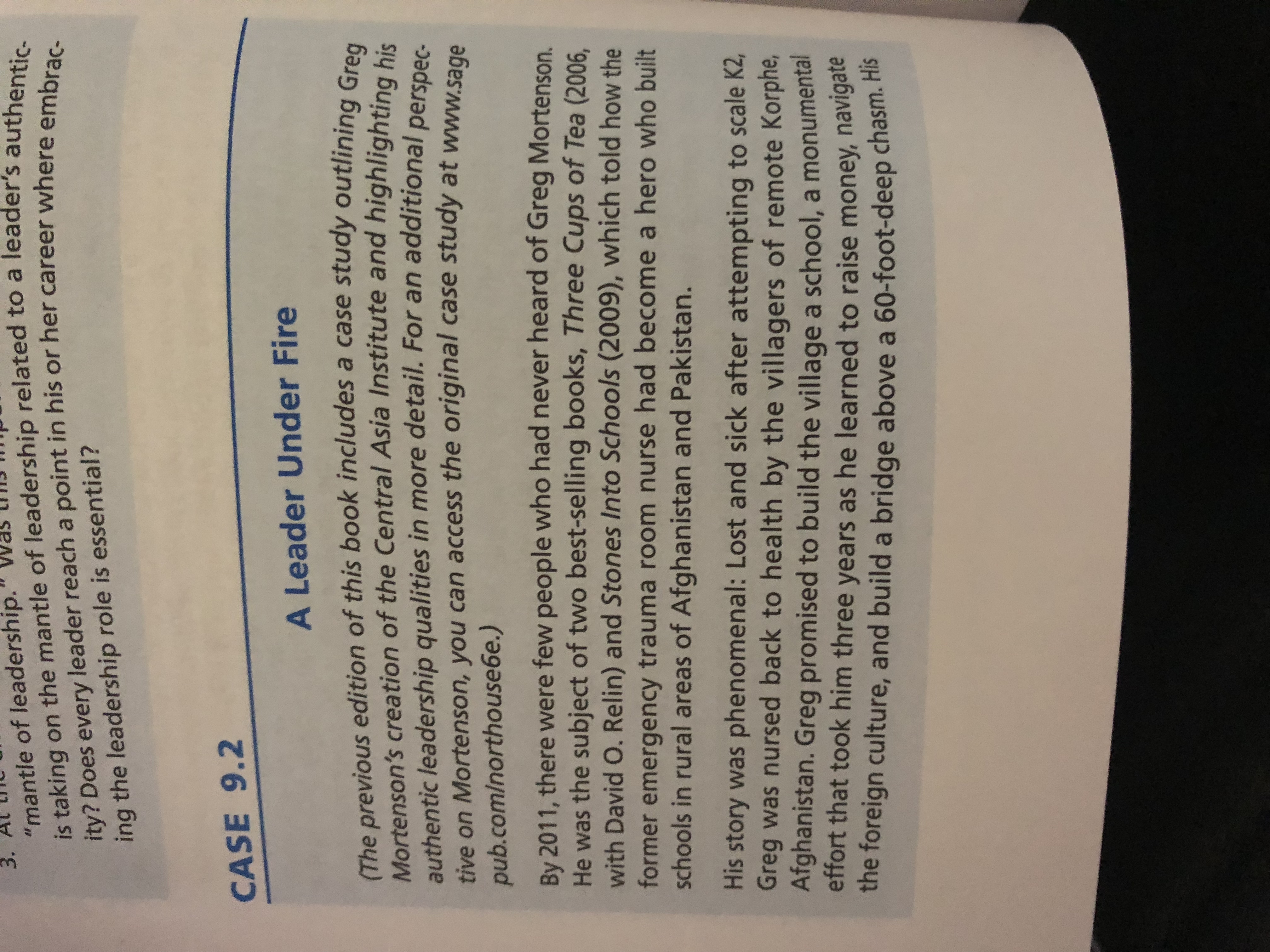  Answer the four case questions .The instructions state to be as