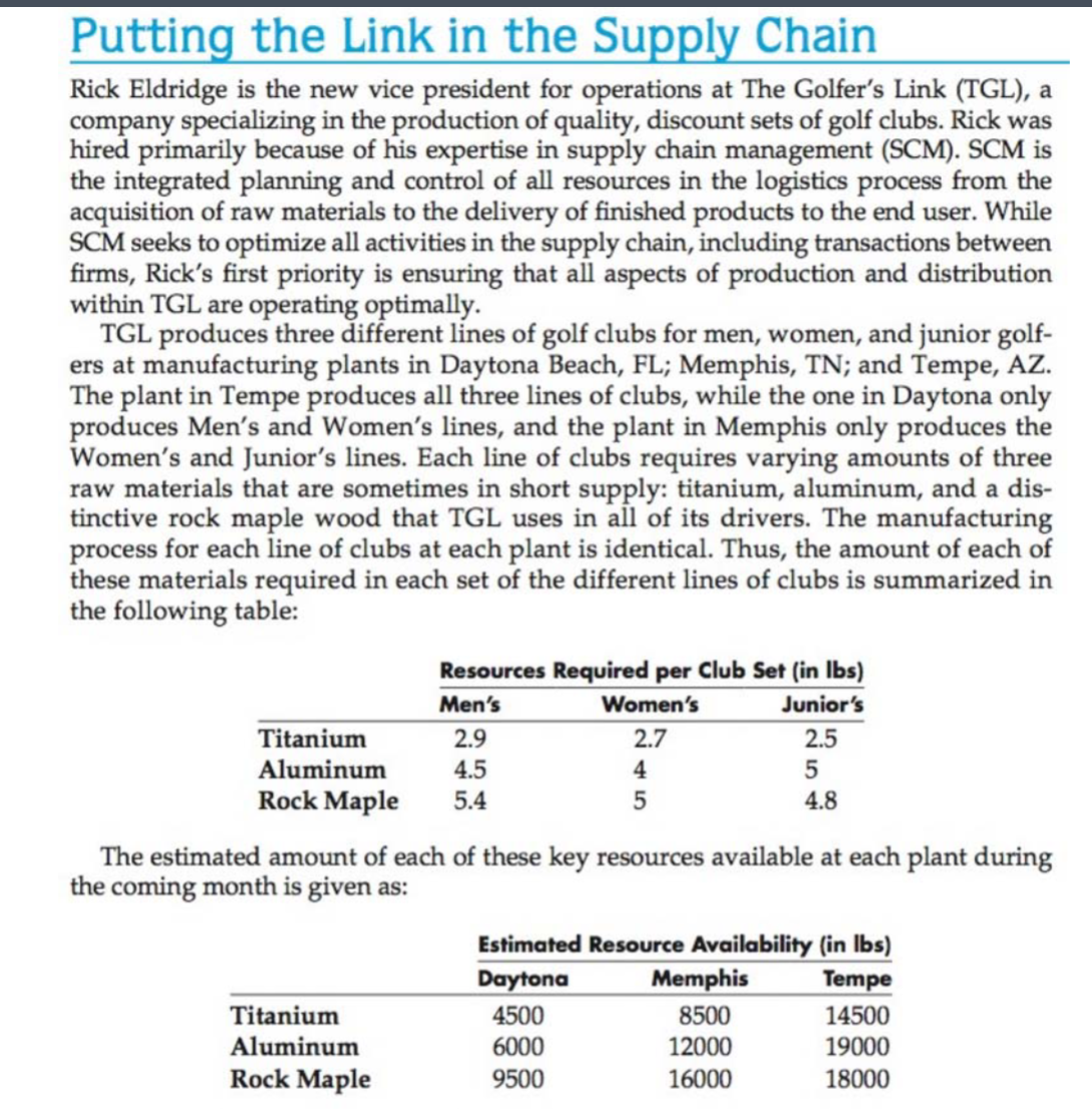 Putting the Link in the Supply Chain Rick Eldridge is the