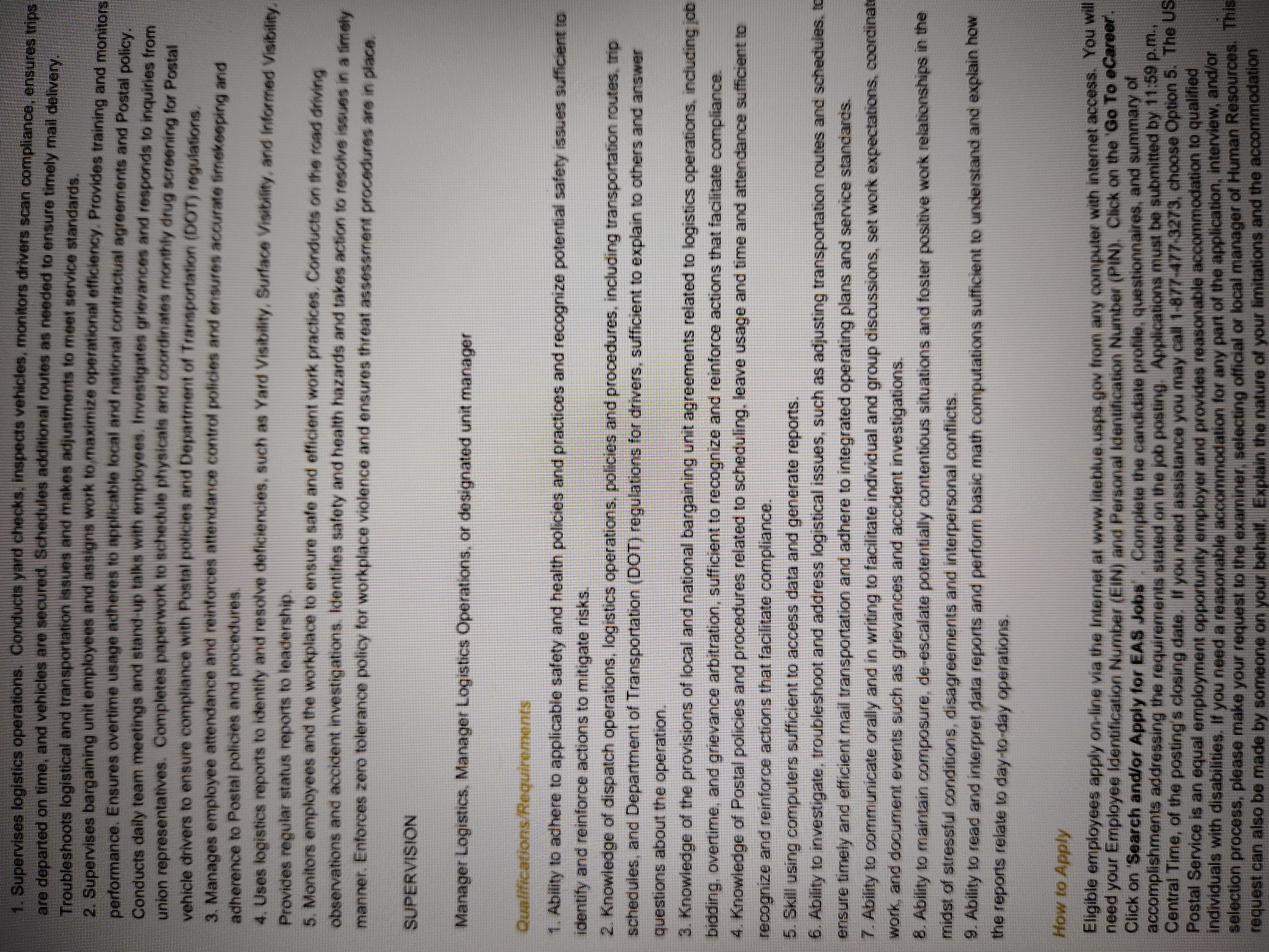  2. Supervises bargaining unit emp work to maximize operational efficiency. Provides