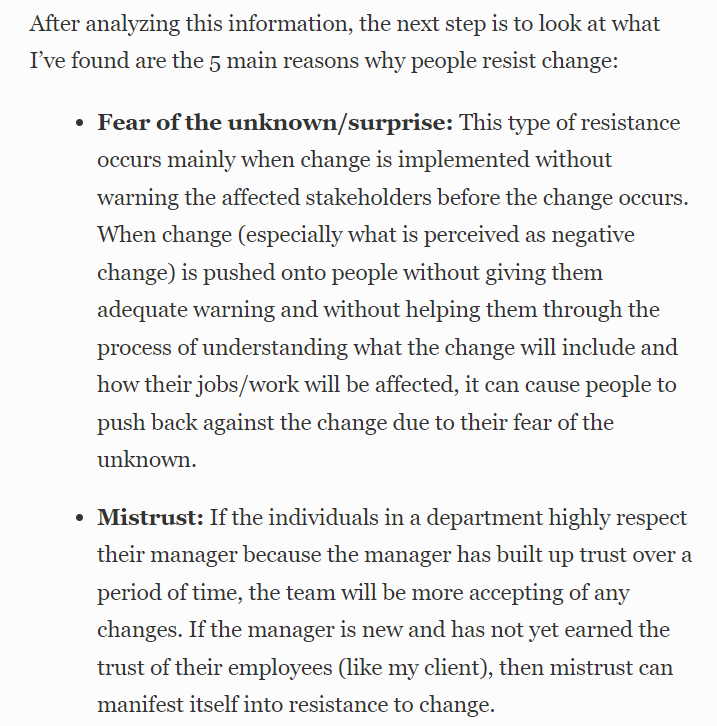 type of resistance? \fLeadership is about leading, but it's also about implementing