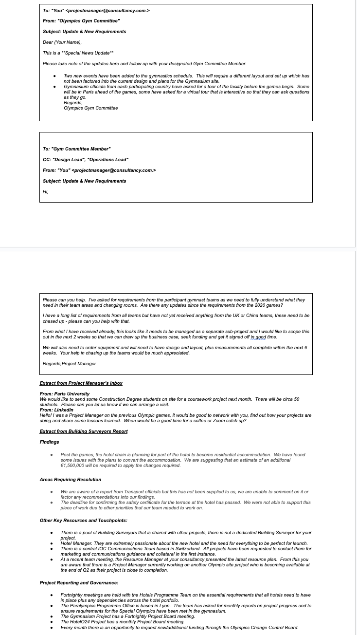 Log. Scenario Every 4 years the world gathers to participate in and