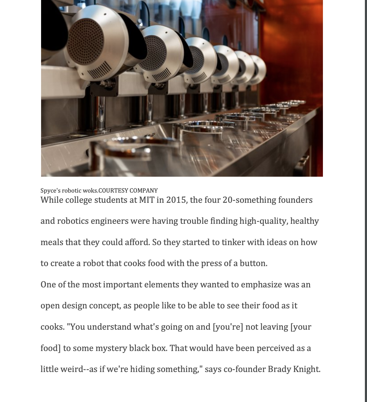 and operations. 2. Allow students the opportunity to apply an example of