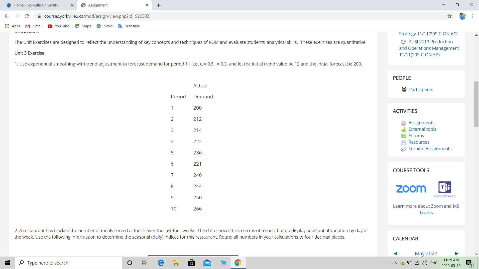 hello , I need help regarding this question it is of Production