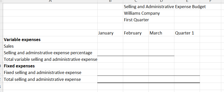 the proforma financial statements. Master Budget Project Details This project is a