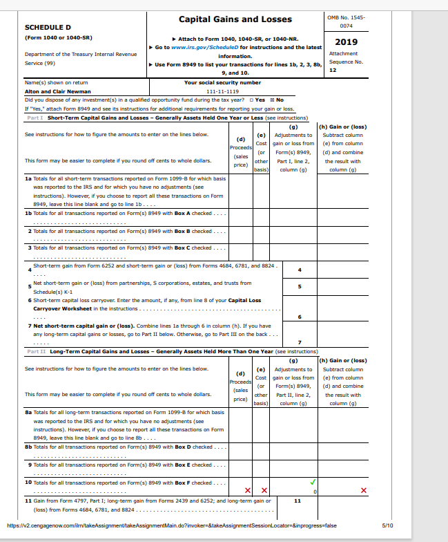and Clair are both retired, and during 2019, they received Social Security