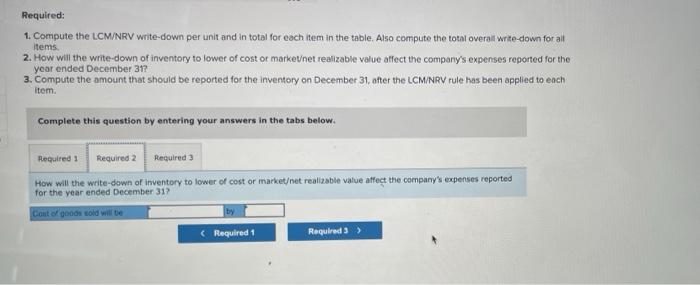 preparing the annual financial statements dated December 31. Ending Inventory is presently