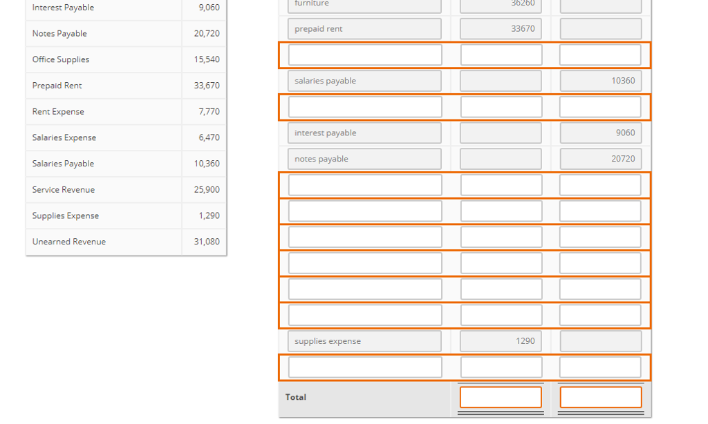 the Adjusted Trial Balance as of December 31, 2016 using the given