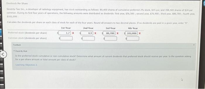 10,000 shares of cumulative preferred 2% stock, 550 par and 50,000 shares