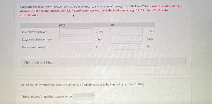 information for a three-year period: Ending inventory Sales Cost of goods sold