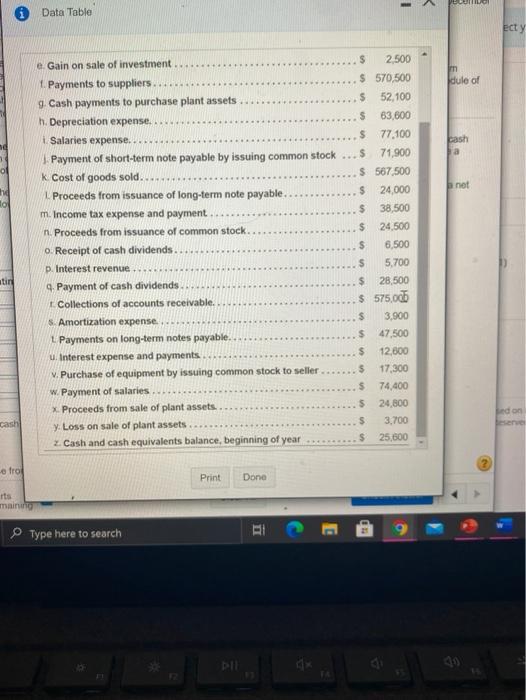 31 Click the icon to view the data) Requirements 1. Prepare the