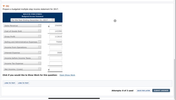 Balance Sheet December 31, 2016 Assets Current Assets Cash Accounts receivable Finished