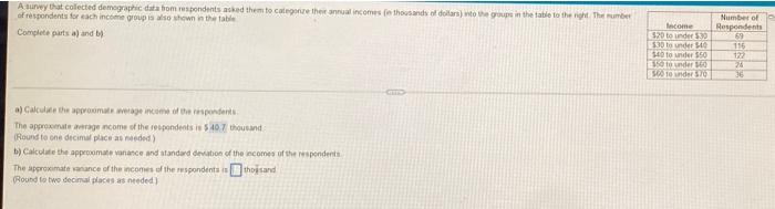 please help with part B. A drwy that collected demographic data from
