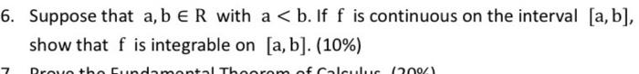 6. 6. Suppose that a, b E R with a