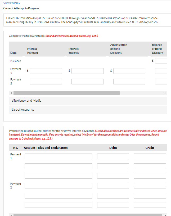 View Policies Current Attempt in Progress Hillier Electron microscopes Inc. issued