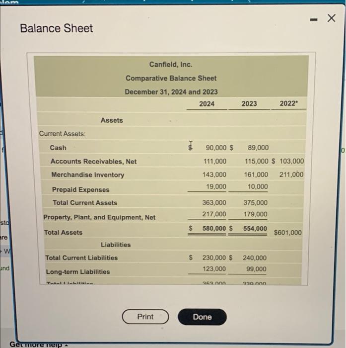 the icon to view the balance sheet.) Begin by selecting the formula