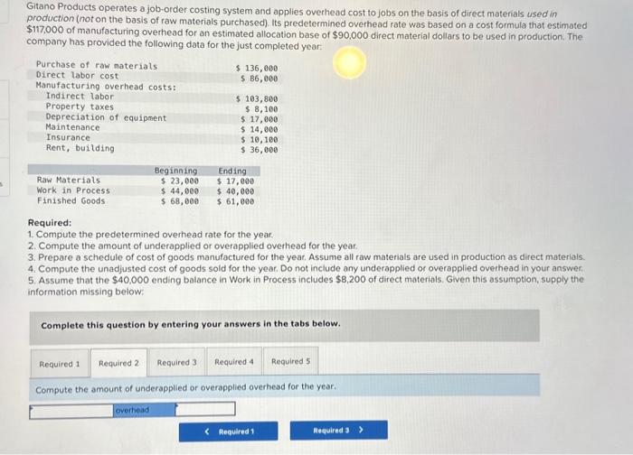 cost to jobs on the basis of direct materials used in production