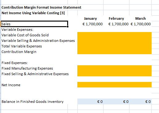 calculate highlighted one Absorption costing cost per unit ,Variable costing cost per