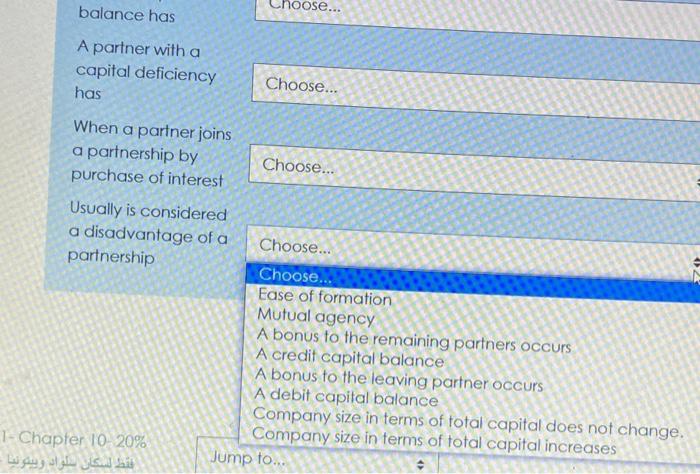 following statements. You can use each statement only one time. When a